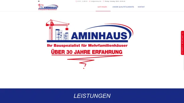 Website Screenshot: AMINHAUS - Mehrfamilienhaus bauen - bundesweit - Date: 2023-06-20 10:41:13