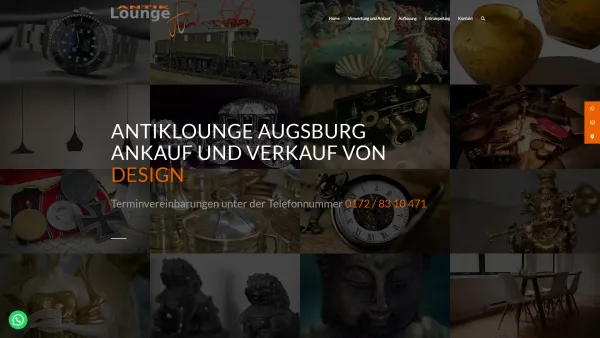 Website Screenshot: Antiklounge Augsburg - Antiklounge | Antikhandel, Auflösungen und Entrümpelung - Date: 2023-06-20 10:41:16