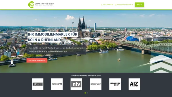 Website Screenshot: ARCH ING Citak Immobilien IVD - CITAK IMMOBILIEN - Immobilienmakler Köln & Rheinland - Date: 2023-06-16 10:10:34