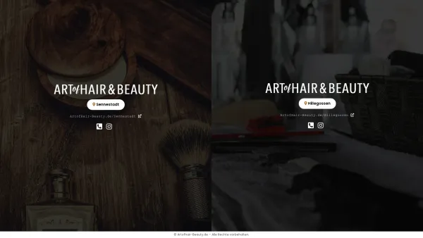 Website Screenshot: Art of Hair & Beauty - Friseursalon Art of Hair & Beauty | Sennestadt & Hillegossen - Date: 2023-06-20 10:41:16