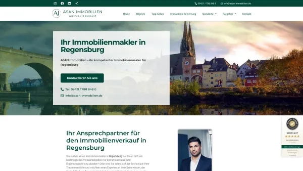 Website Screenshot: ASAN Immobilien - Immobilienmakler Regensburg I ASAN Immobilien - Date: 2023-06-20 10:41:16