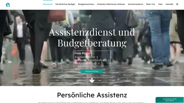 Website Screenshot: Assistenz.de UG - Persönliche Assistenz - Für Dein selbstbestimmtes Leben - Date: 2023-06-20 10:41:16