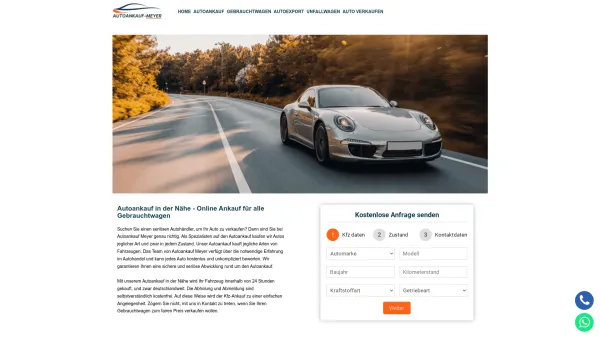 Website Screenshot: Autoankauf Meyer - Autoankauf in der Nähe: Wir kaufen Autos aller Art! - Date: 2023-06-20 10:41:16