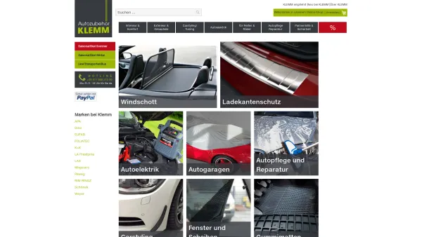 Website Screenshot: Autozubehör Klemm - Autozubehör Klemm: Überzeugende Qualität für Ihr Fahrzeug - Date: 2023-06-20 10:41:16