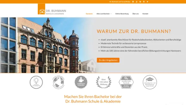 Website Screenshot: Dr. Buhmann Schule GmbH Bachelor Hannover - Bachelor Hannnover an der Dr. Buhmann Schule & Akademie - Date: 2023-06-20 10:41:16