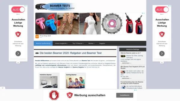 Website Screenshot: Beamer Tests - Beamer Test 2023 - Top 10 Beamer im Vergleich + Kaufberatung ✓ - Date: 2023-06-20 10:41:16
