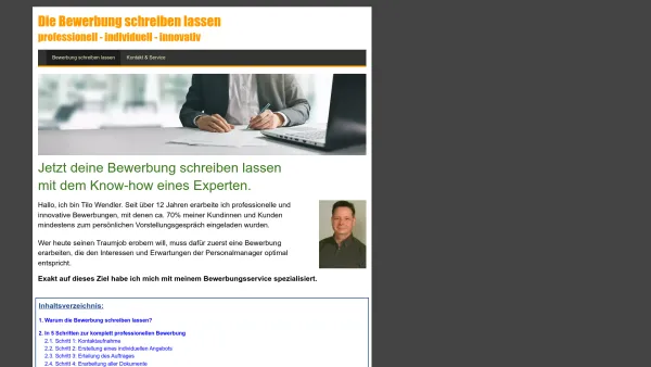 Website Screenshot: Bewerbung schreiben lassen - Bewerbung schreiben lassen - Traumjob erobern - Date: 2023-06-20 10:41:16