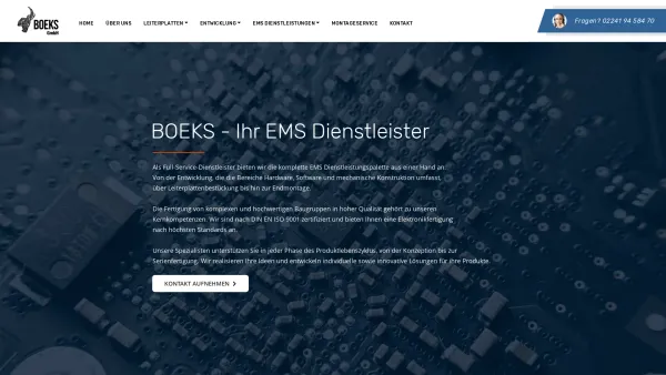 Website Screenshot: Boeks Leiterplatten GmbH - BOEKS - Ihr EMS Dienstleister - Date: 2023-06-20 10:41:16