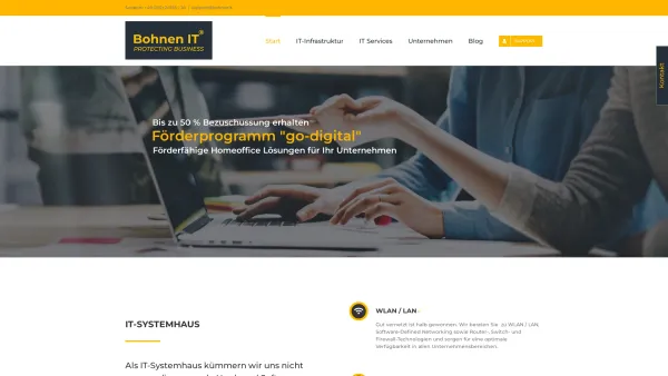 Website Screenshot: Bohnen IT GmbH IT Dienstleister Wuppertal - ᐅBohnen IT GmbH: IT-Dienstleistungen & Systemhaus in Wuppertal - Date: 2023-06-20 10:41:16
