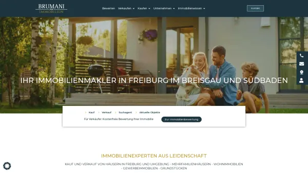 Website Screenshot: BRUMANI Immobilien Immobilienmakler Freiburg GmbH - Immobilienmakler Freiburg | BRUMANI Immobilien - Date: 2023-06-20 10:41:19
