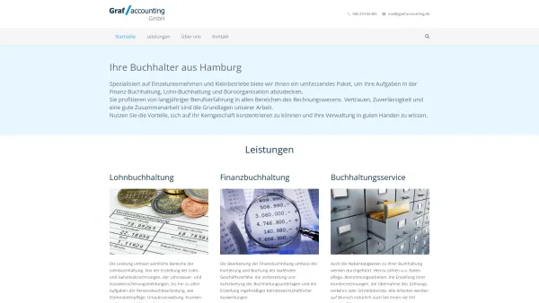 Website Screenshot: Grafaccounting - Buchhalter aus Hamburg für Lohnbuchhaltung und Finanzbuchhaltung - Date: 2023-06-20 10:41:19