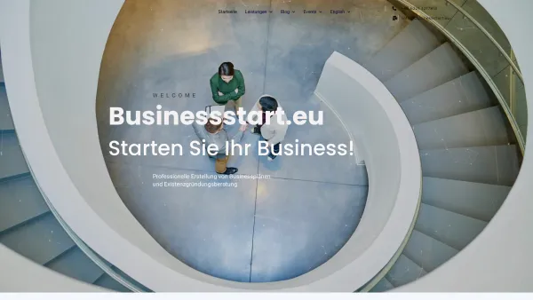 Website Screenshot: Businessstart.eu - businessstart.eu Professionelle Beratung & Erstellung von Businessplänen - Date: 2023-06-20 10:41:19