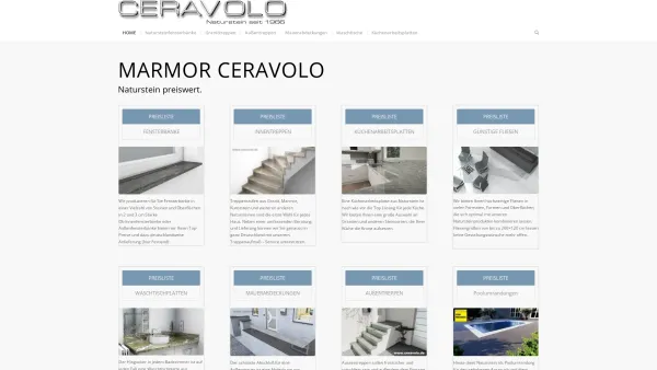 Website Screenshot: Marmor Ceravolo - Marmor Ceravolo in Köln Porz - Marmor Ceravolo - Date: 2023-06-20 10:41:19