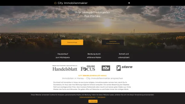 Website Screenshot: City Immobilienmakler GmbH Hanau - City Immobilienmakler Hanau - Date: 2023-06-20 10:41:19