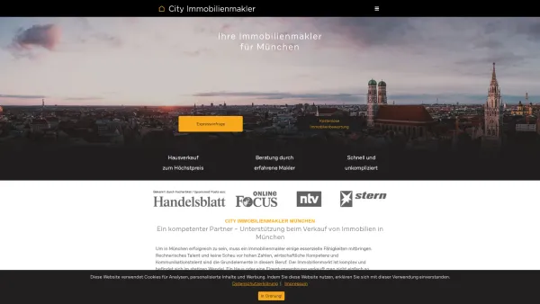 Website Screenshot: City Immobilienmakler GmbH München - City Immobilienmakler München - Date: 2023-06-20 10:41:19