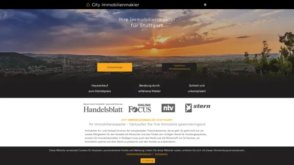 Website Screenshot: City Immobilienmakler GmbH Stuttgart - City Immobilienmakler Stuttgart - Date: 2023-06-20 10:41:19