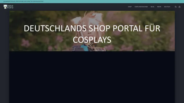 Website Screenshot: CosplayHero - Deutschlands Cosplay Shop für Cosplays, Kostüme & Merch: CosplayHero - Date: 2023-06-20 10:41:19