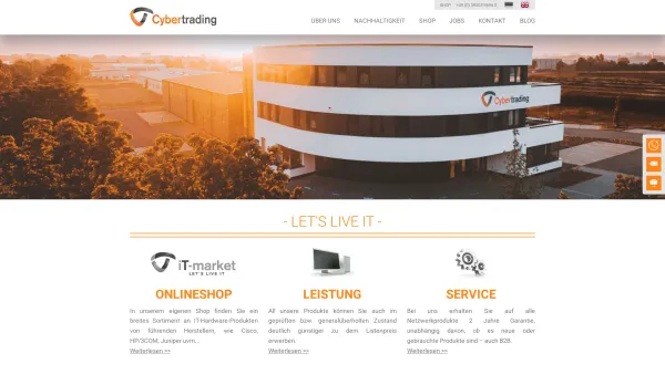 Website Screenshot: Cybertrading GmbH - Cybertrading - Ihr Spezialist für neue & generalüberholte IT-Hardware - Date: 2023-06-20 10:41:19