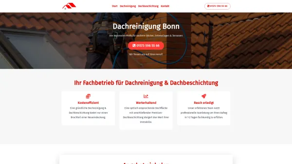 Website Screenshot: Dachreinigung Bonn Reinhardt - Dachreinigung Bonn | Hochwertige Dachbeschichtung mit Langzeitgarantie - Date: 2023-06-20 10:41:19