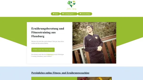 Website Screenshot: DeinOnlineBiz - Startseite - Gesundheits- und Ernährungscoaching Julian Spinty - Date: 2023-06-20 10:41:19