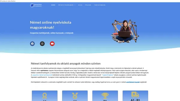 Website Screenshot: DeutschAktiv Academy Maria Molnar - Német online nyelviskola magyaroknak! - Date: 2023-06-20 10:41:19