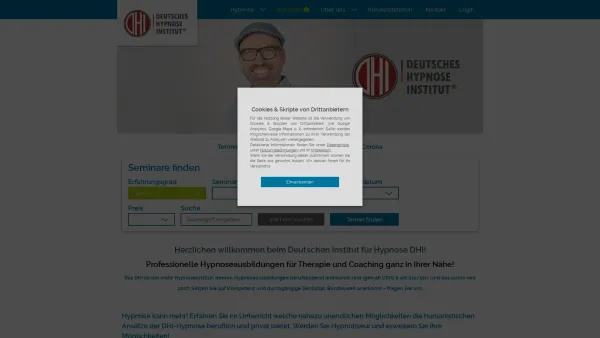 Website Screenshot: Deutsches Institut für Hypnose GmbH - Hypnoseausbildung, Hypnotisieren lernen, Hypnose erlernen - Date: 2023-06-20 10:41:19