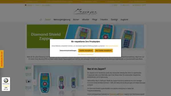 Website Screenshot: DermaVit GmbH & Co. KG - Zapper | Clark-Zapper - Date: 2023-06-16 10:10:34