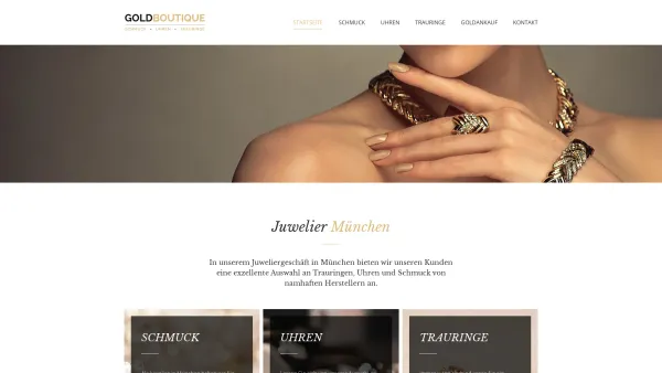 Website Screenshot: Goldboutique - Goldboutique | Juwelier München | Schmuck & Uhren - Date: 2023-06-20 10:41:19
