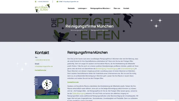 Website Screenshot: Dieputzigenelfen - Reinigungsfirma München - Büroreinigung München-Reinigungsfirma München- Putzfirma München - Date: 2023-06-20 10:41:19