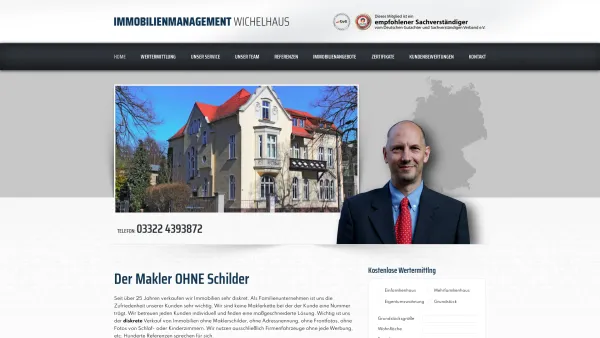 Website Screenshot: Immobilienmanagement Wichelhaus - Home - Immobilienmanagement Wichelhaus - Date: 2023-06-20 10:41:19