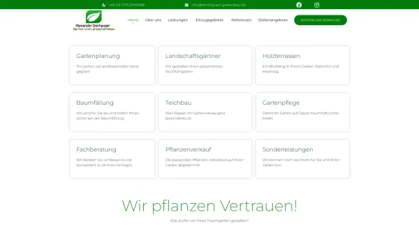 Website Screenshot: Donhauser Garten-und Landschaftsbau GmbH - Donhauser Gartenbau • Meisterbetrieb für Ihren Traumgarten ✔ - Date: 2023-06-20 10:41:19