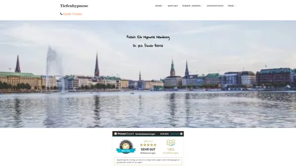 Website Screenshot: Praxis für Hypnose Hamburg Dr. phil. Elmar Basse - Dr. phil. Elmar Basse Hypnose Hamburg | Tiefenhypnose - Date: 2023-06-20 10:41:22