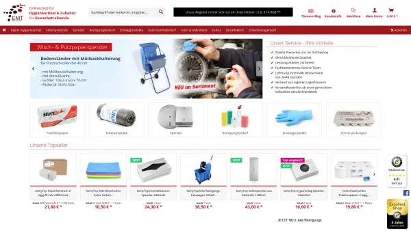 Website Screenshot: EMT Consult GmbH - Großhandel für Hygieneartikel und Zubehör - emtconsult.de - Date: 2023-06-20 10:41:22