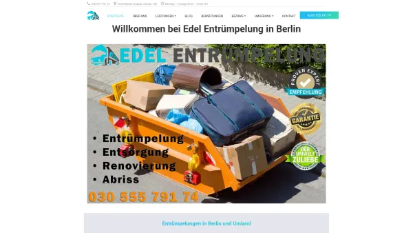 Website Screenshot: Edel Entrümpelung Berlin - Entrümpelung Berlin - kostenfreie Besichtigung und Angebotserstellung - Date: 2023-06-20 10:41:22