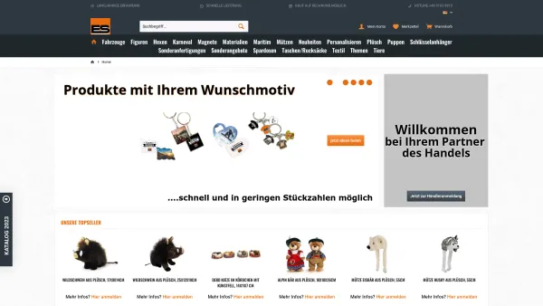 Website Screenshot: EURO SOUVENIRS GmbH - Souvenir Großhandel rund um Deutschland | von EURO SOUVENIRS - Date: 2023-06-20 10:41:22