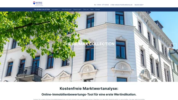 Website Screenshot: THE RE/MAX COLLECTION Frankfurt - THE RE/MAX COLLECTION – Ihr Immobilienmakler in Frankfurt und Umgebung - Date: 2023-06-20 10:41:22