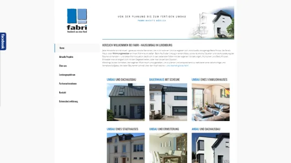 Website Screenshot: fabri S.à r.l. - Hausumbau Luxemburg - Renovierung, Sanierung, Umbau - Fabri S.à r.l. - Date: 2023-06-16 10:10:37