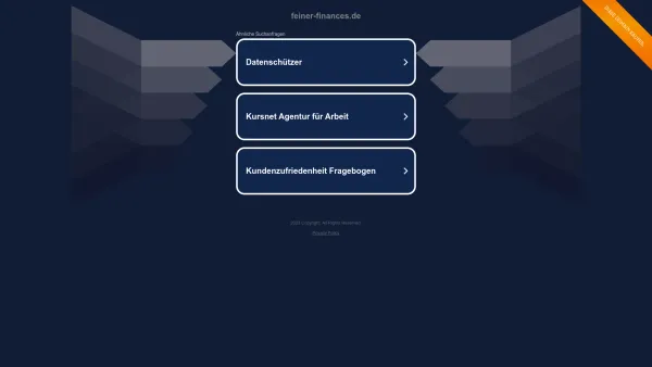 Website Screenshot: Versicherungsmakler Berlin - feiner-finances.de - Date: 2023-06-19 17:21:28