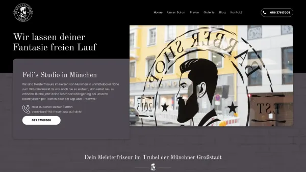 Website Screenshot: Feli's Studio - Wir sind dein moderner Friseur | München | Feli's Studio - Date: 2023-06-20 10:41:22