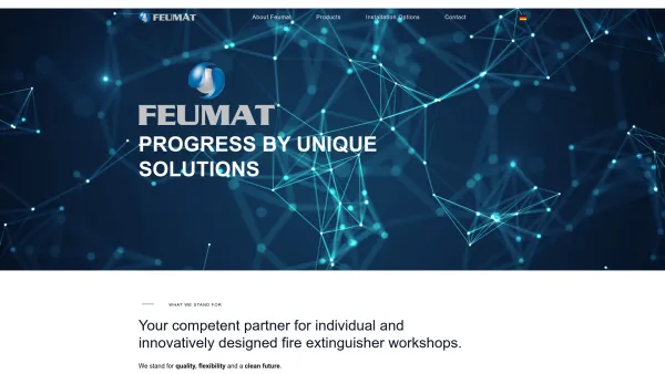 Website Screenshot: FEUMAT GmbH & Co. KG - FEUMAT – progress by innovative solutions - Date: 2023-06-16 10:10:37