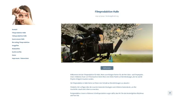 Website Screenshot: WIEL Filmproduktion Halle - Filmproduktion Halle / WIEL Videoproduktion - Date: 2023-06-20 10:41:22