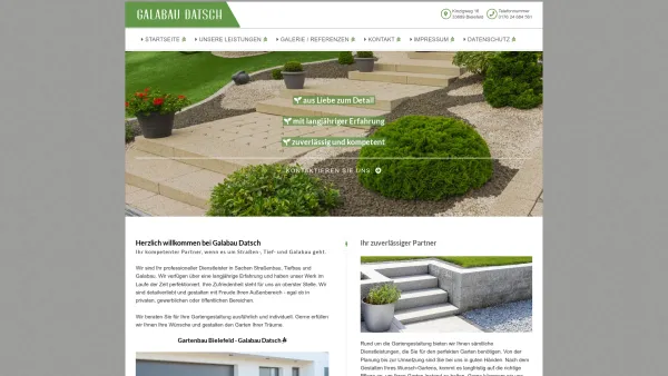 Website Screenshot: Galabau Datsch - Gartenbau in Bielefeld | Galabau Datsch - Date: 2023-06-20 10:41:22
