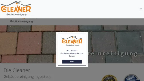 Website Screenshot: Die Cleaner Gebäudereiniger Ingolstadt - Die Cleaner - Gebäudereinigung für ganz Bayern - Date: 2023-06-20 10:41:22