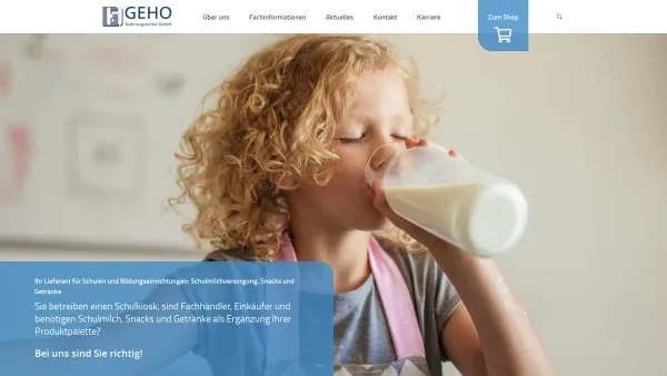 Website Screenshot: GeHo Nahrungsmittel GmbH - Home - GEHO Nahrungsmittel GmbH - Date: 2023-06-16 10:10:37