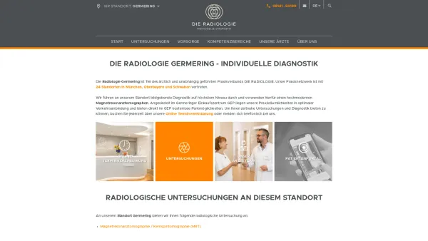 Website Screenshot: DIE RADIOLOGIE Germering - Radiologie Germering – DIE RADIOLOGIE Germering - Date: 2023-06-20 10:41:22