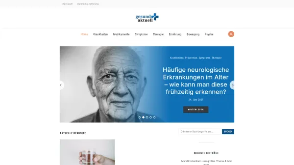 Website Screenshot: Gesund Aktuell - gesund-aktuell.net - - Date: 2023-06-20 10:41:22