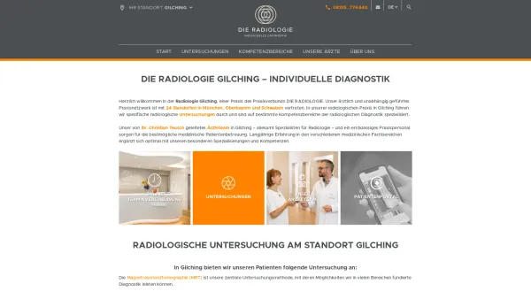 Website Screenshot: DIE RADIOLOGIE Gilching - Radiologie Gilching – DIE RADIOLOGIE Gilching - Date: 2023-06-20 10:41:22