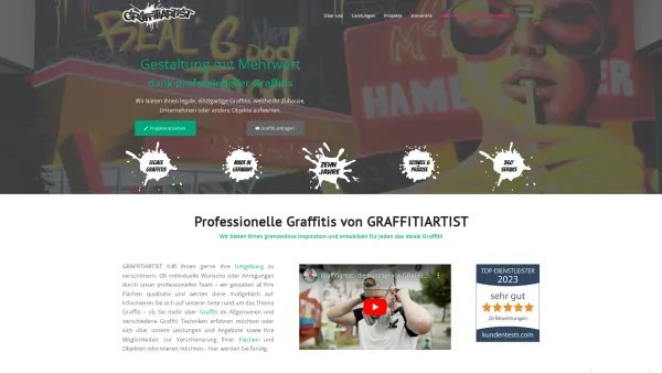 Website Screenshot: Graffitiartist - Startseite - Date: 2023-06-16 10:10:37
