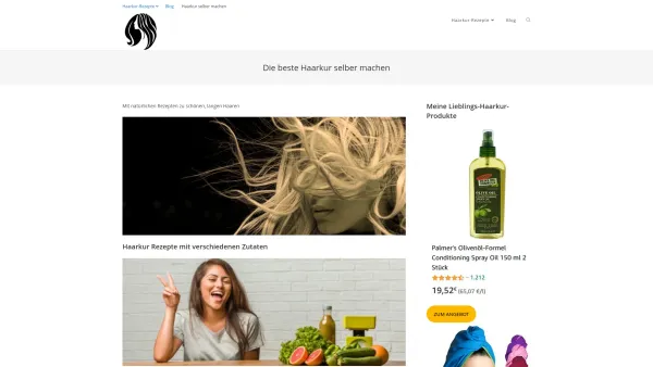 Website Screenshot: Haarkur selber machen - Die beste Haarkur selber machen - Date: 2023-06-16 10:10:37