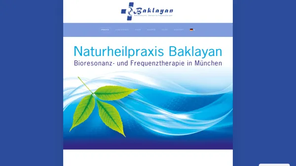 Website Screenshot: Heilpraxis Baklayan - Naturheilpraxis Baklayan | Bioresonanz- und Frequenztherapie in München - Date: 2023-06-16 10:10:37